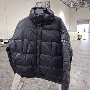 NVLT Funnel Neck Puffer Jacket Womens Black 7023G Asst Sizes NWT